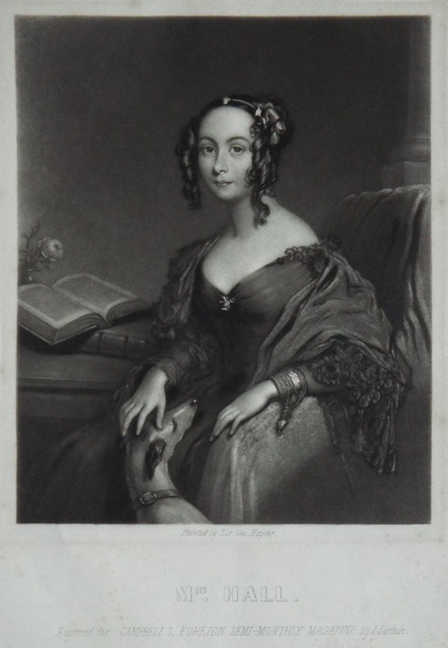 Mezzotint - Mrs. Hall. - Sartain